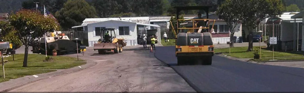 A G.R. Sundberg crew and equipment on a north coast job site