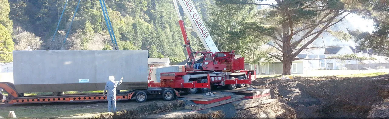 A bridge structure under construction by G.R. Sundberg, Inc.